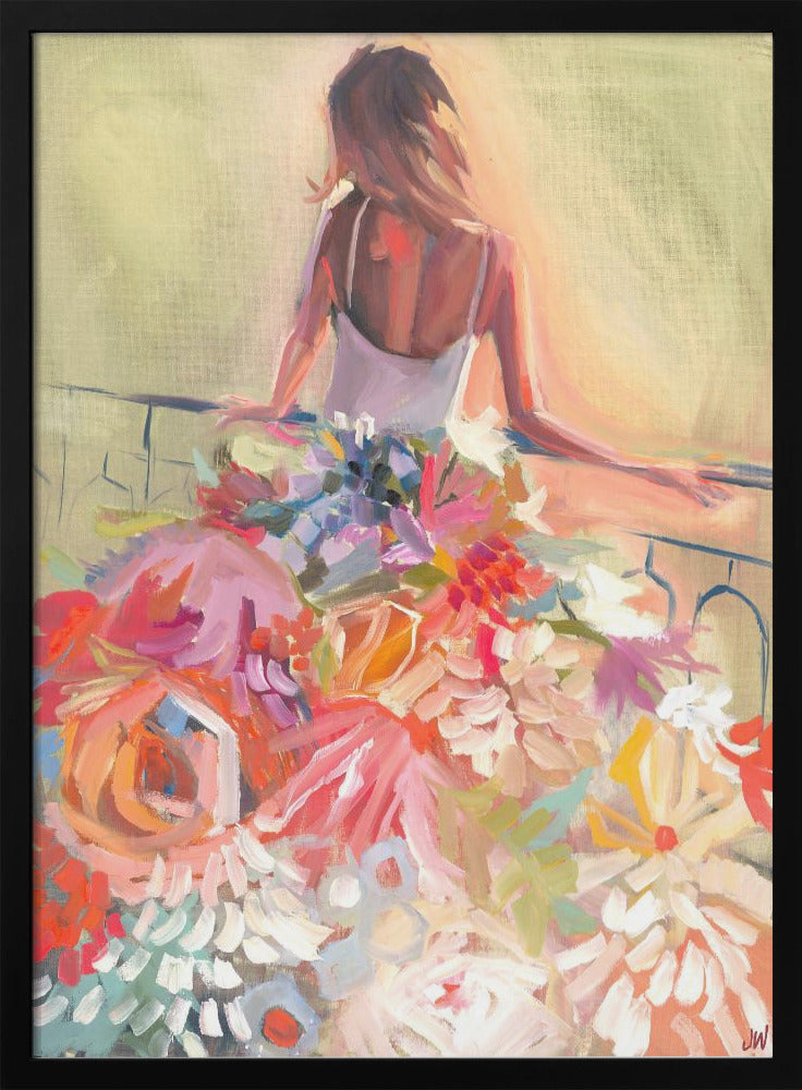 Flower Dress - Stretched Canvas, Poster or Fine Art Print I Heart Wall Art