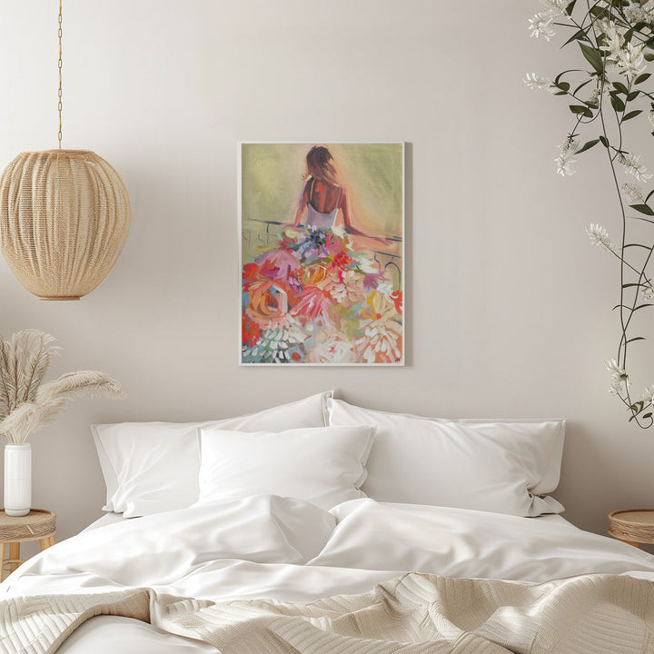 Flower Dress - Stretched Canvas, Poster or Fine Art Print I Heart Wall Art