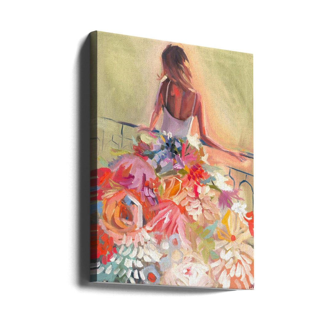Flower Dress - Stretched Canvas, Poster or Fine Art Print I Heart Wall Art