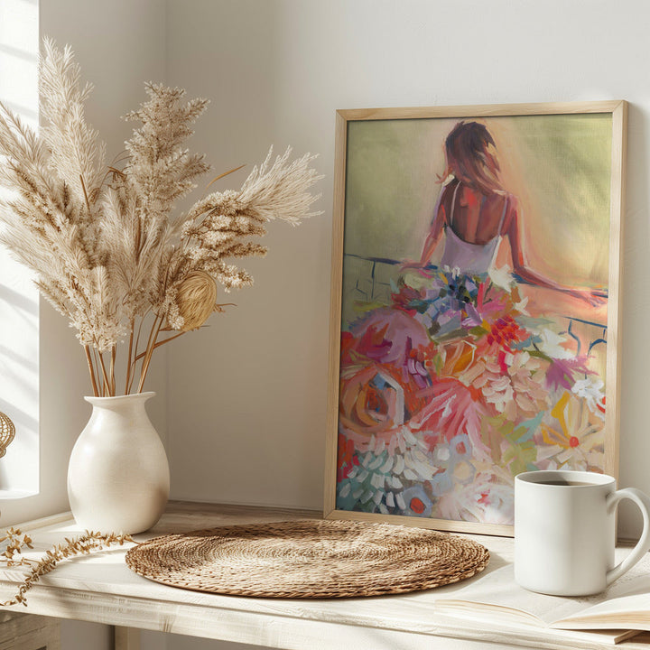 Flower Dress - Stretched Canvas, Poster or Fine Art Print I Heart Wall Art