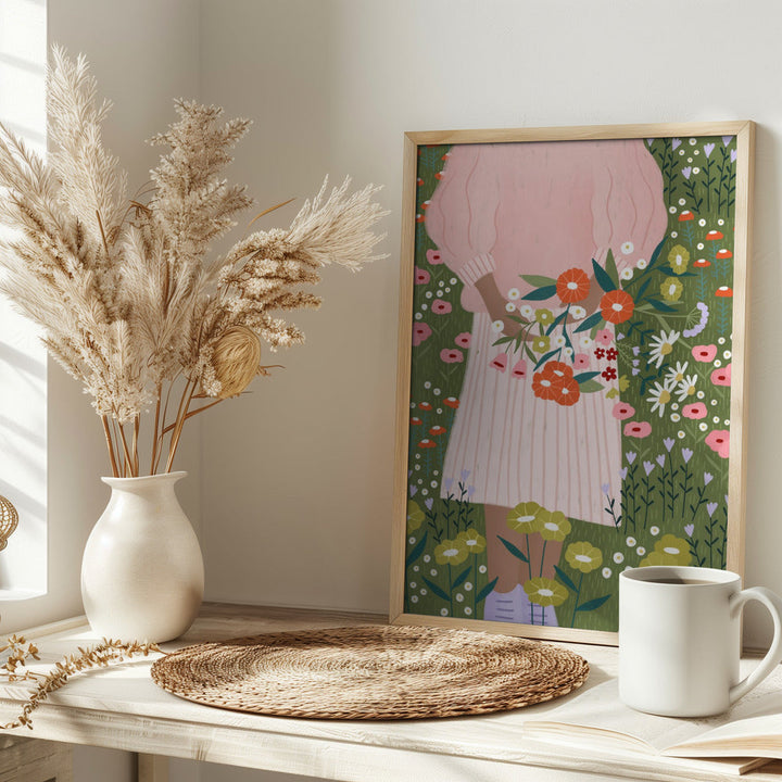 Flower Farm - Stretched Canvas, Poster or Fine Art Print I Heart Wall Art