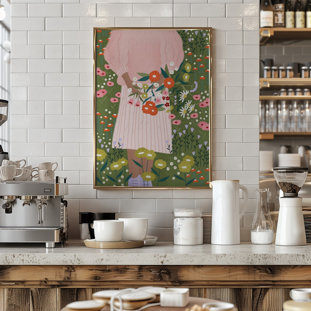 Flower Farm - Stretched Canvas, Poster or Fine Art Print I Heart Wall Art