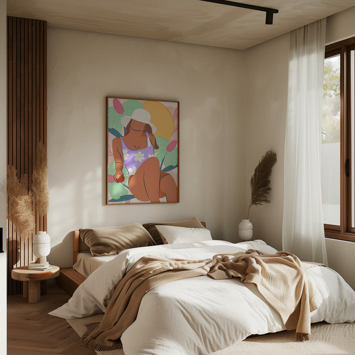 Flower Fields and Sunshine - Stretched Canvas, Poster or Fine Art Print I Heart Wall Art