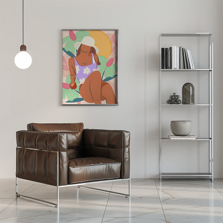 Flower Fields and Sunshine - Stretched Canvas, Poster or Fine Art Print I Heart Wall Art
