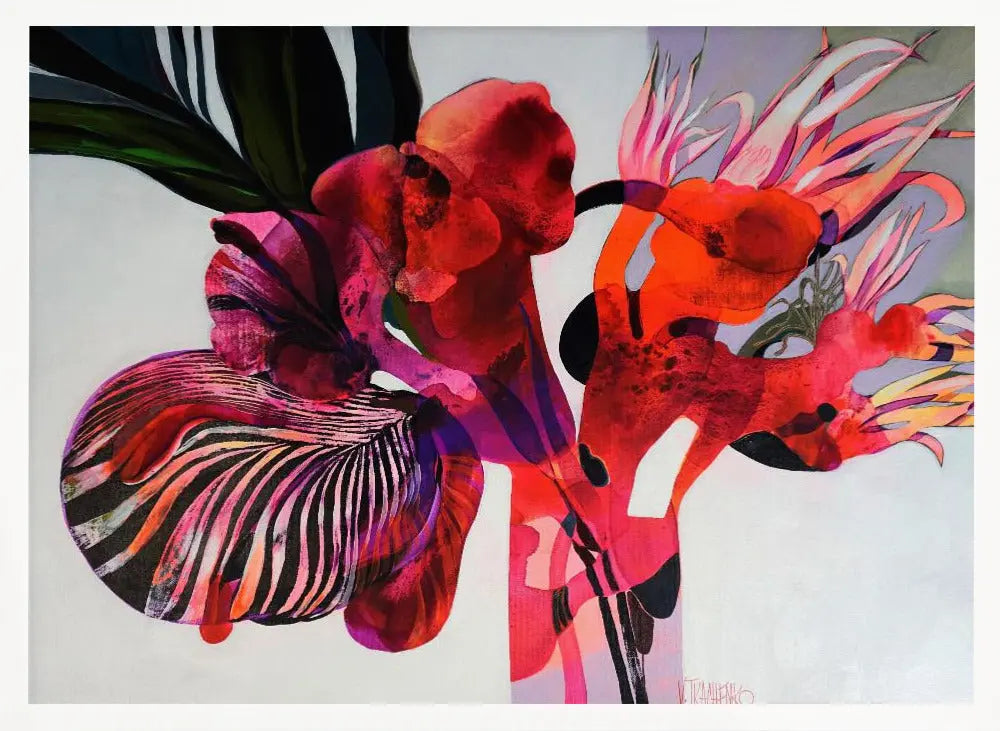 Flower L 1 - Stretched Canvas, Poster or Fine Art Print I Heart Wall Art