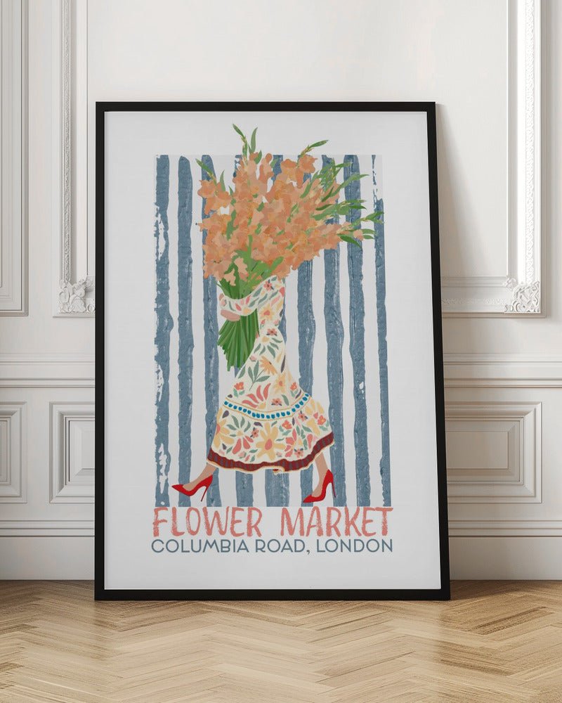 Flower Market Columbia Road - Stretched Canvas, Poster or Fine Art Print - I Heart Wall Art - Poster Print, Canvas Print or Framed Art Print