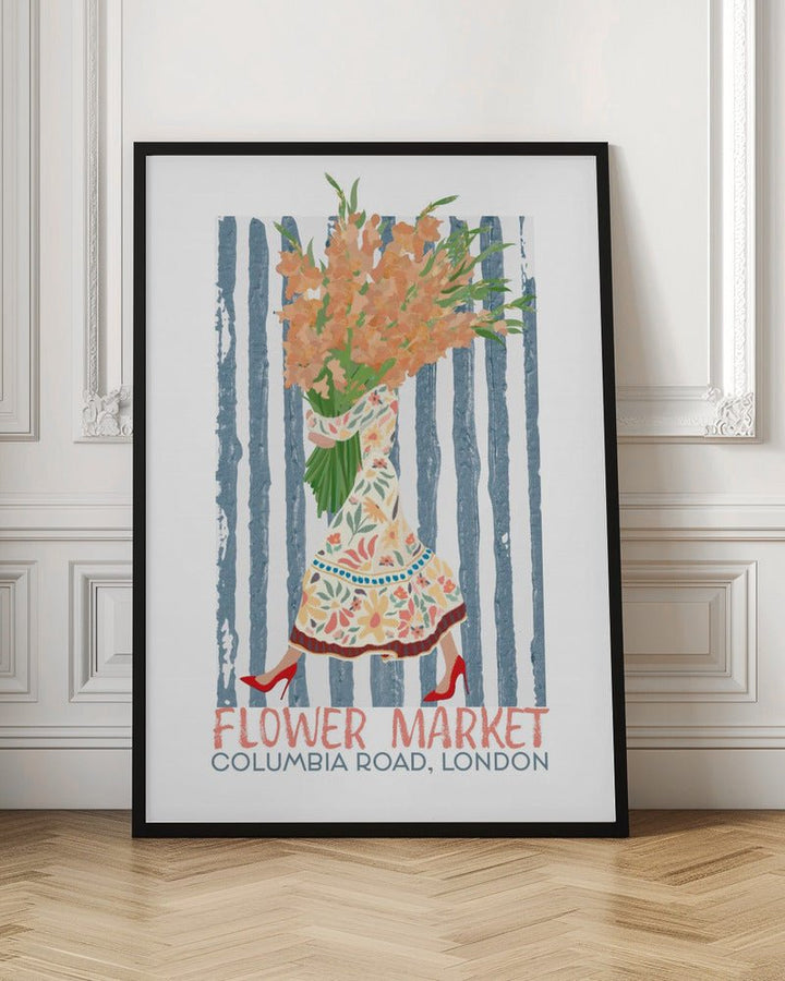 Flower Market Columbia Road - Stretched Canvas, Poster or Fine Art Print - I Heart Wall Art - Poster Print, Canvas Print or Framed Art Print