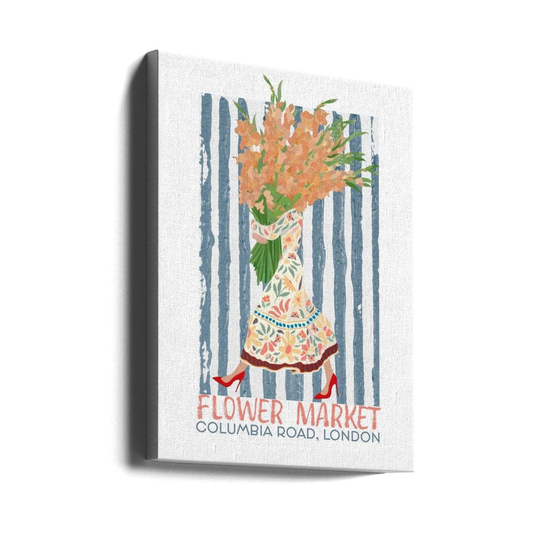 Flower Market Columbia Road - Stretched Canvas, Poster or Fine Art Print - I Heart Wall Art - Poster Print, Canvas Print or Framed Art Print