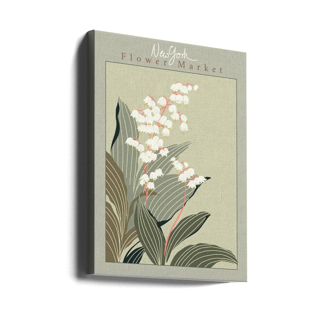 Flower Market New York Lily of the valley - Stretched Canvas, Poster or Fine Art Print I Heart Wall Art