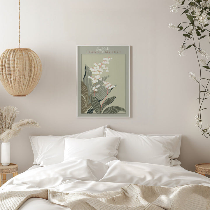 Flower Market New York Lily of the valley - Stretched Canvas, Poster or Fine Art Print I Heart Wall Art