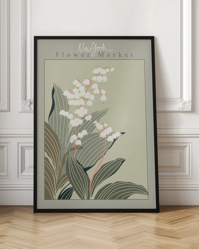 Flower Market New York Lily of the valley - Stretched Canvas, Poster or Fine Art Print I Heart Wall Art