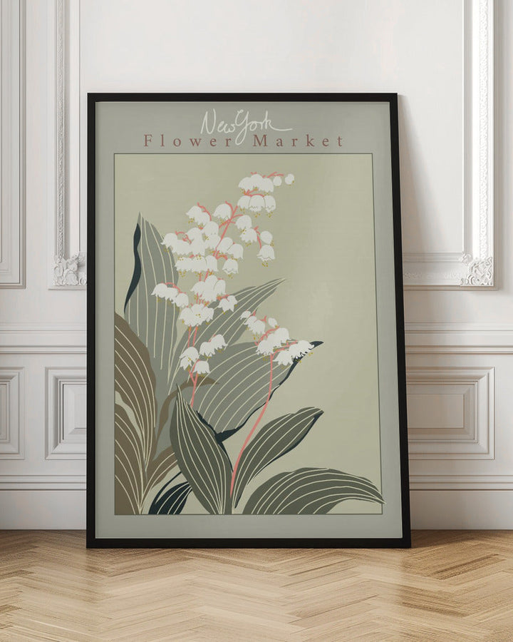 Flower Market New York Lily of the valley - Stretched Canvas, Poster or Fine Art Print I Heart Wall Art