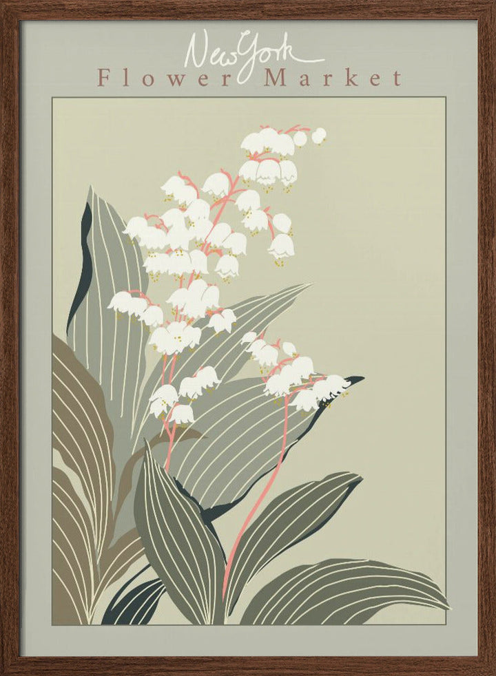 Flower Market New York Lily of the valley - Stretched Canvas, Poster or Fine Art Print I Heart Wall Art