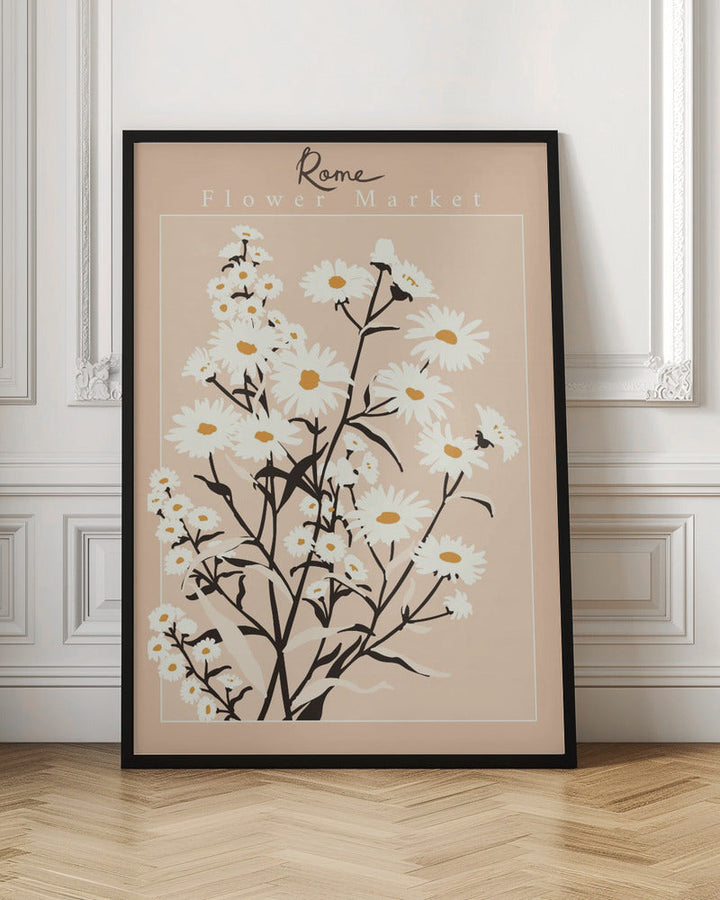 Flower Market Rome Aster - Stretched Canvas, Poster or Fine Art Print I Heart Wall Art