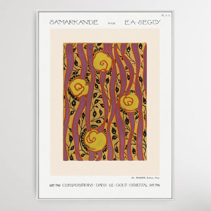 Flower Pattern 1 Art Deco 1914 by E. A. Séguy - I Heart Wall Art