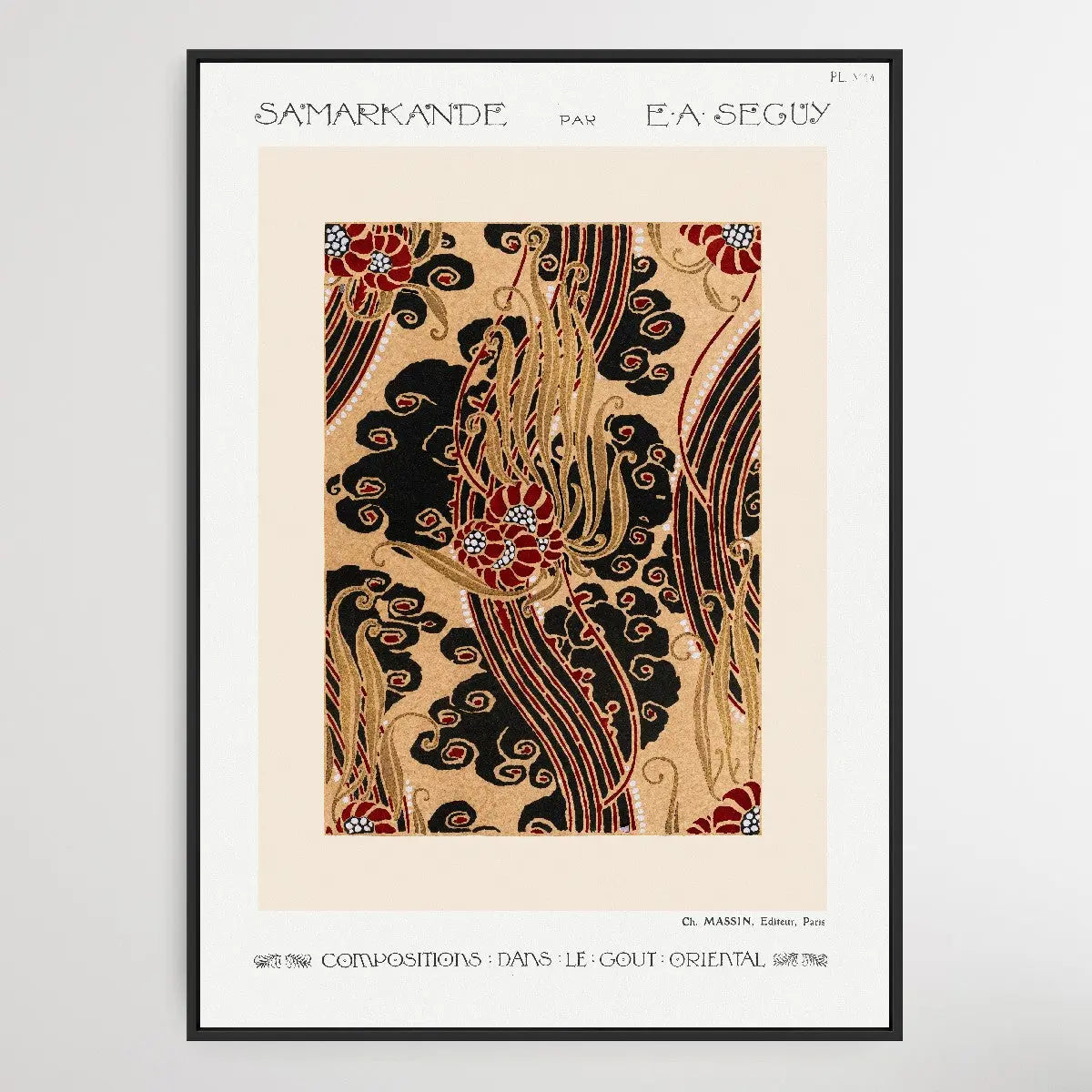 Flower Pattern 2 Art Deco 1914 by E. A. Séguy - I Heart Wall Art
