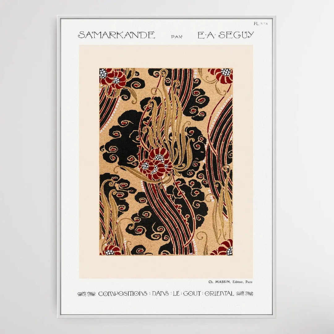 Flower Pattern 2 Art Deco 1914 by E. A. Séguy - I Heart Wall Art