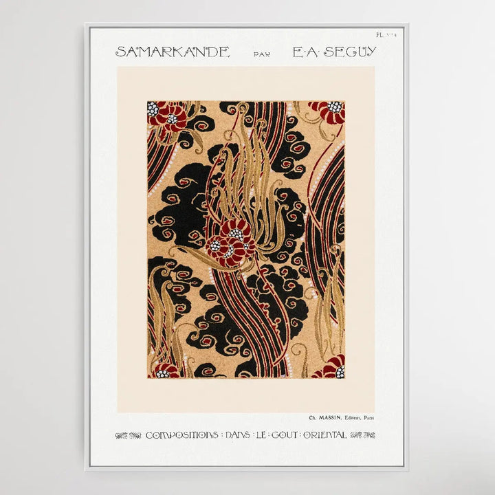 Flower Pattern 2 Art Deco 1914 by E. A. Séguy - I Heart Wall Art