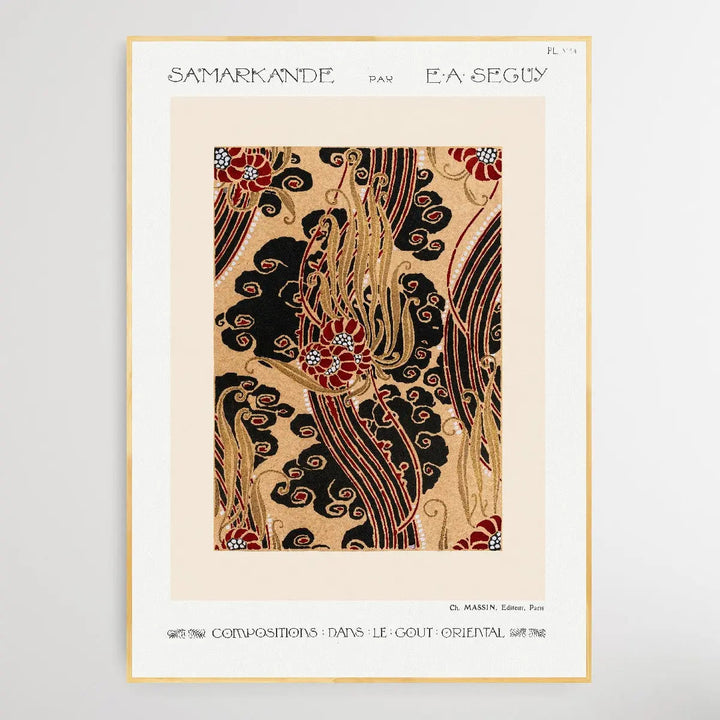 Flower Pattern 2 Art Deco 1914 by E. A. Séguy - I Heart Wall Art
