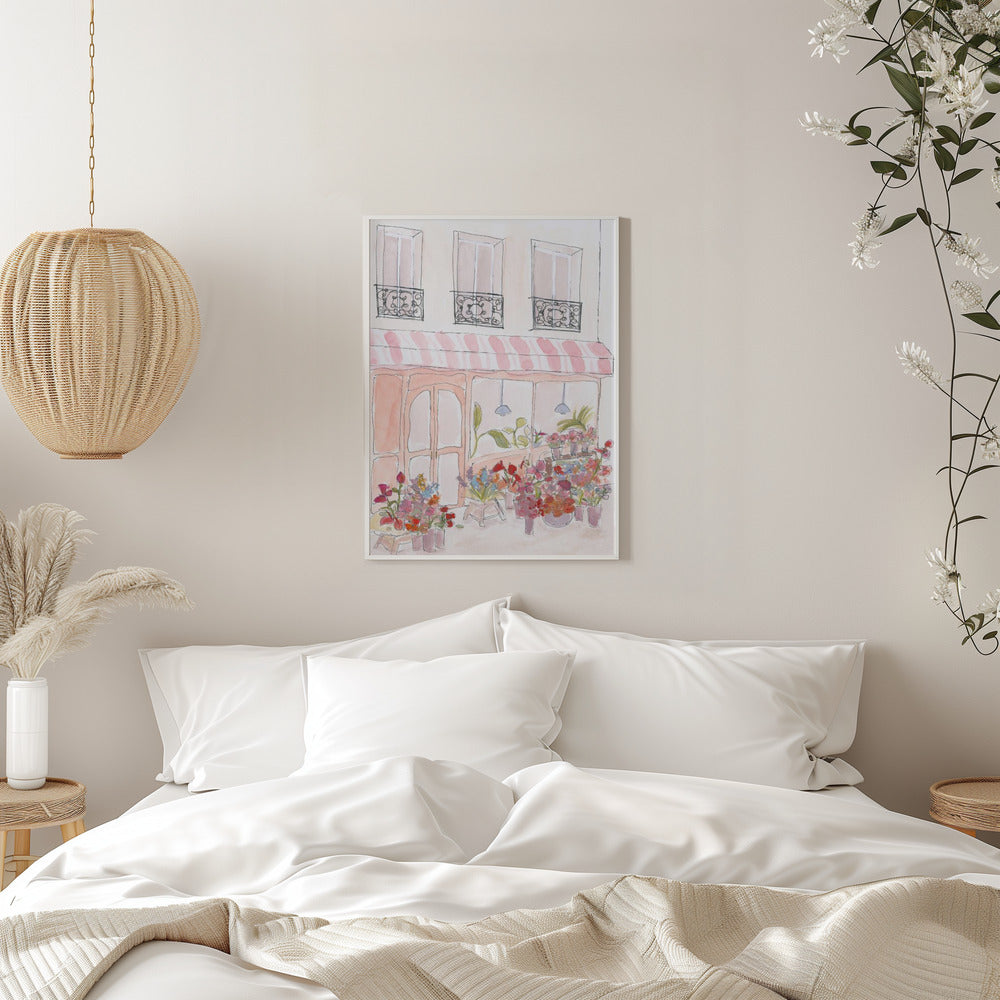 Flower Shop 70x100 - Stretched Canvas, Poster or Fine Art Print I Heart Wall Art