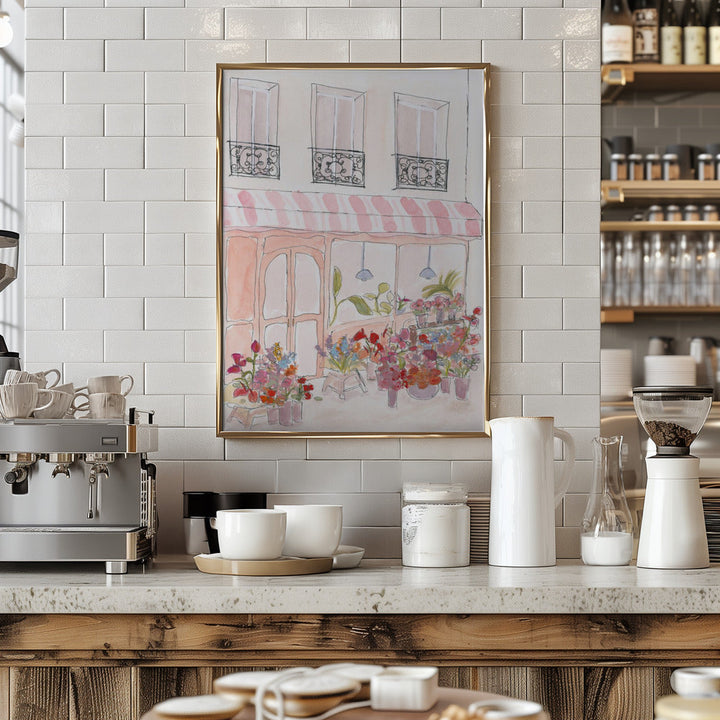 Flower Shop 70x100 - Stretched Canvas, Poster or Fine Art Print I Heart Wall Art