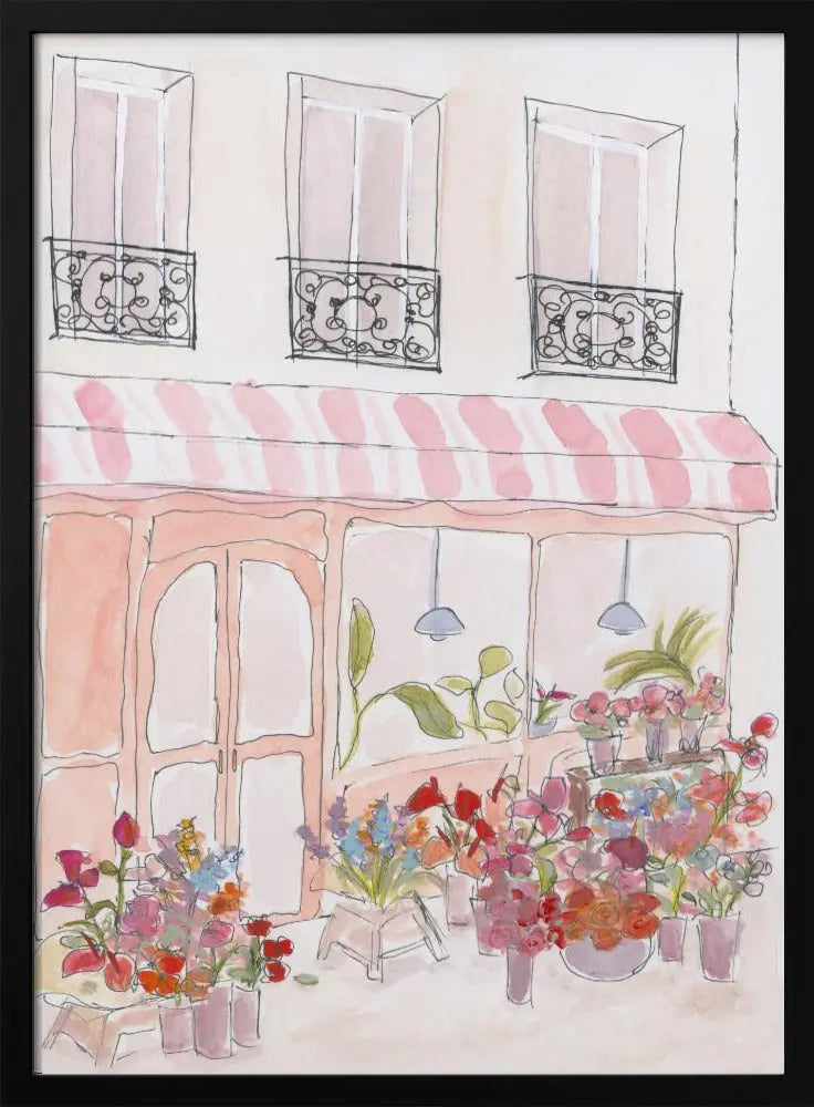 Flower Shop 70x100 - Stretched Canvas, Poster or Fine Art Print I Heart Wall Art