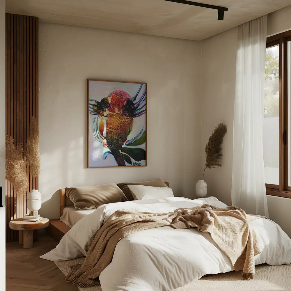 Flower T - Stretched Canvas, Poster or Fine Art Print I Heart Wall Art