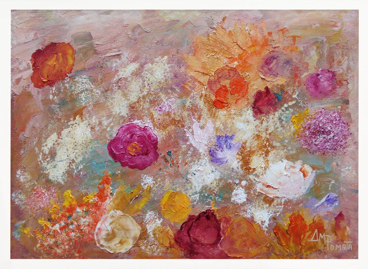 Flower Wall - Stretched Canvas, Poster or Fine Art Print I Heart Wall Art