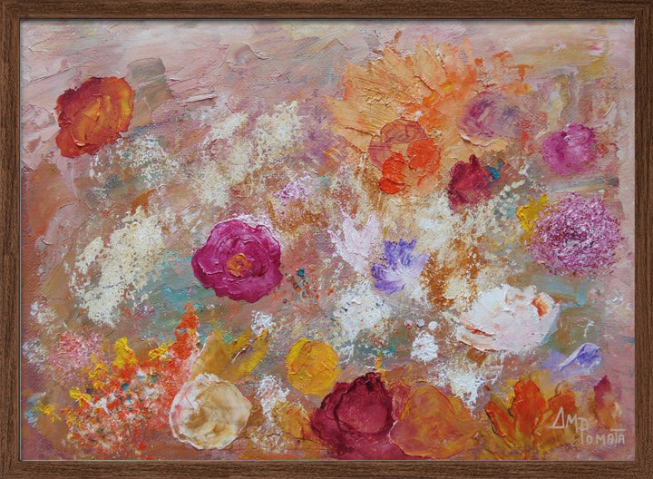 Flower Wall - Stretched Canvas, Poster or Fine Art Print I Heart Wall Art