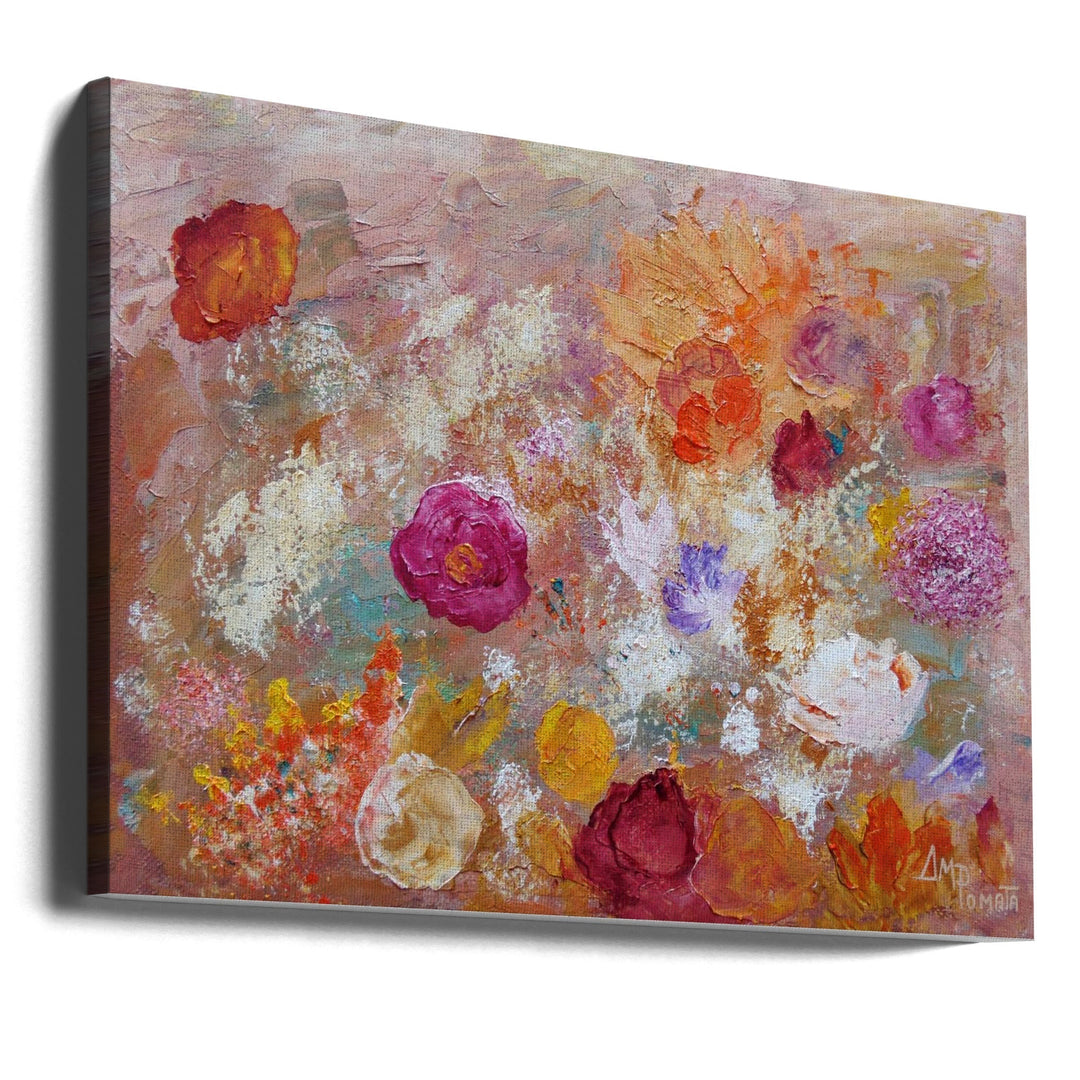 Flower Wall - Stretched Canvas, Poster or Fine Art Print I Heart Wall Art