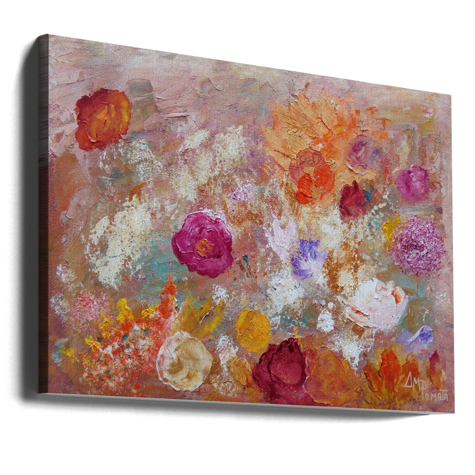 Flower Wall - Stretched Canvas, Poster or Fine Art Print I Heart Wall Art