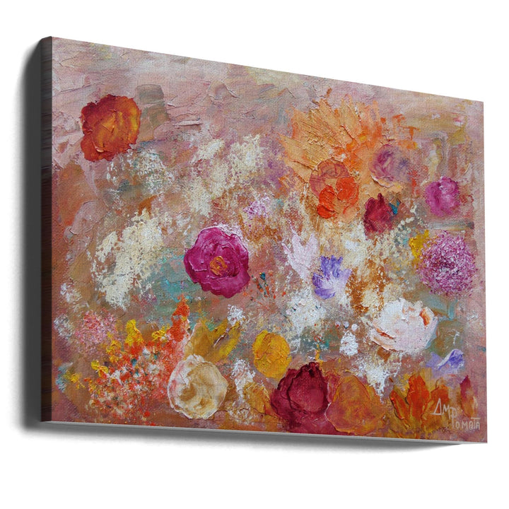 Flower Wall - Stretched Canvas, Poster or Fine Art Print I Heart Wall Art