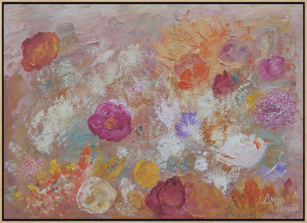 Flower Wall - Stretched Canvas, Poster or Fine Art Print I Heart Wall Art
