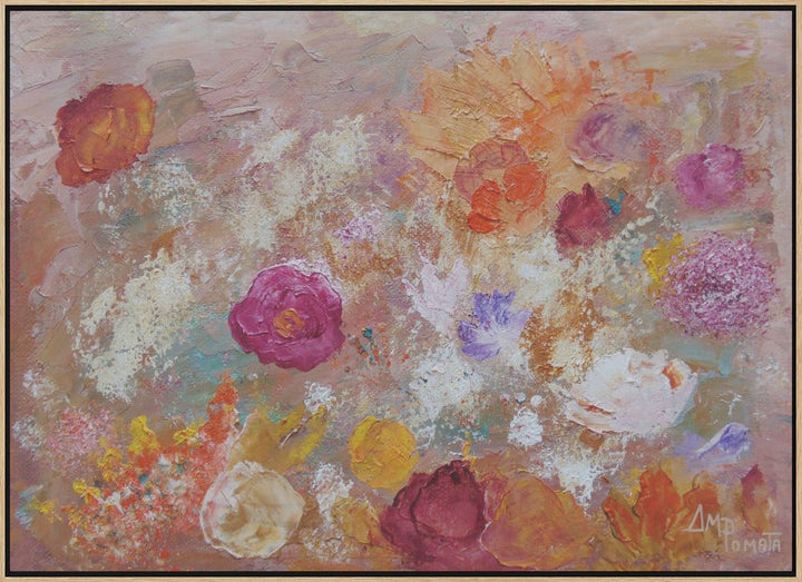 Flower Wall - Stretched Canvas, Poster or Fine Art Print I Heart Wall Art
