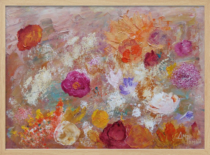 Flower Wall - Stretched Canvas, Poster or Fine Art Print I Heart Wall Art