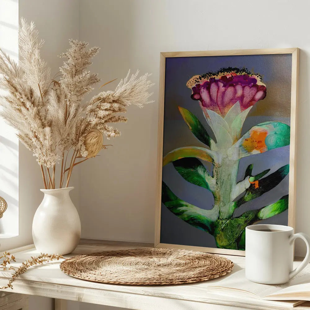 Flower Z - Stretched Canvas, Poster or Fine Art Print I Heart Wall Art