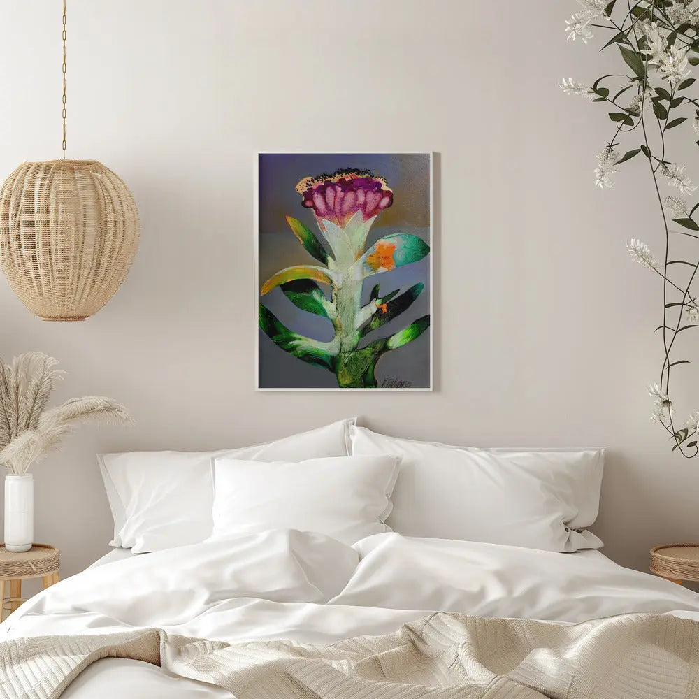 Flower Z - Stretched Canvas, Poster or Fine Art Print I Heart Wall Art
