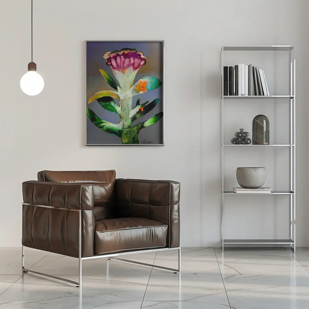 Flower Z - Stretched Canvas, Poster or Fine Art Print I Heart Wall Art