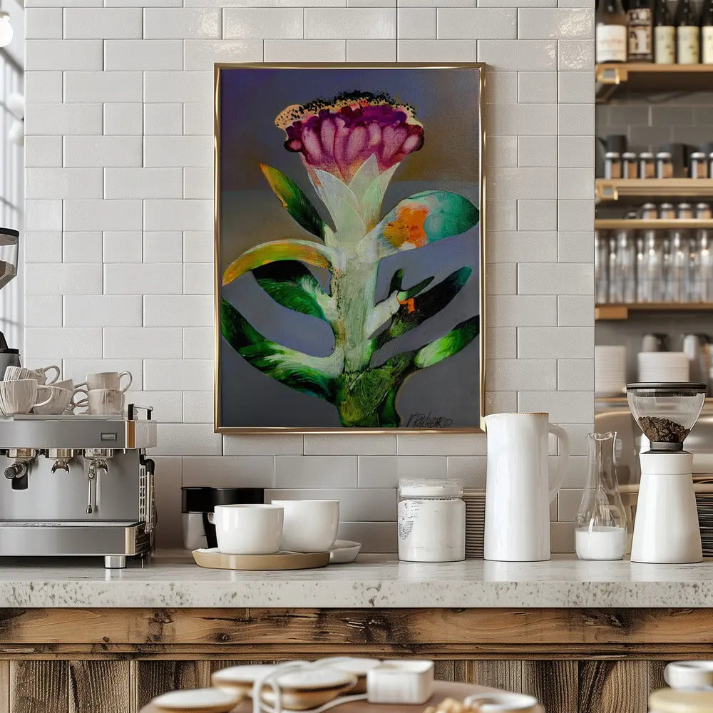 Flower Z - Stretched Canvas, Poster or Fine Art Print I Heart Wall Art