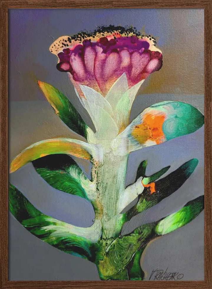 Flower Z - Stretched Canvas, Poster or Fine Art Print I Heart Wall Art