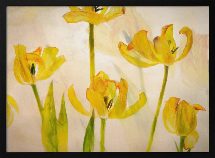 Flowering tulips - Stretched Canvas, Poster or Fine Art Print I Heart Wall Art