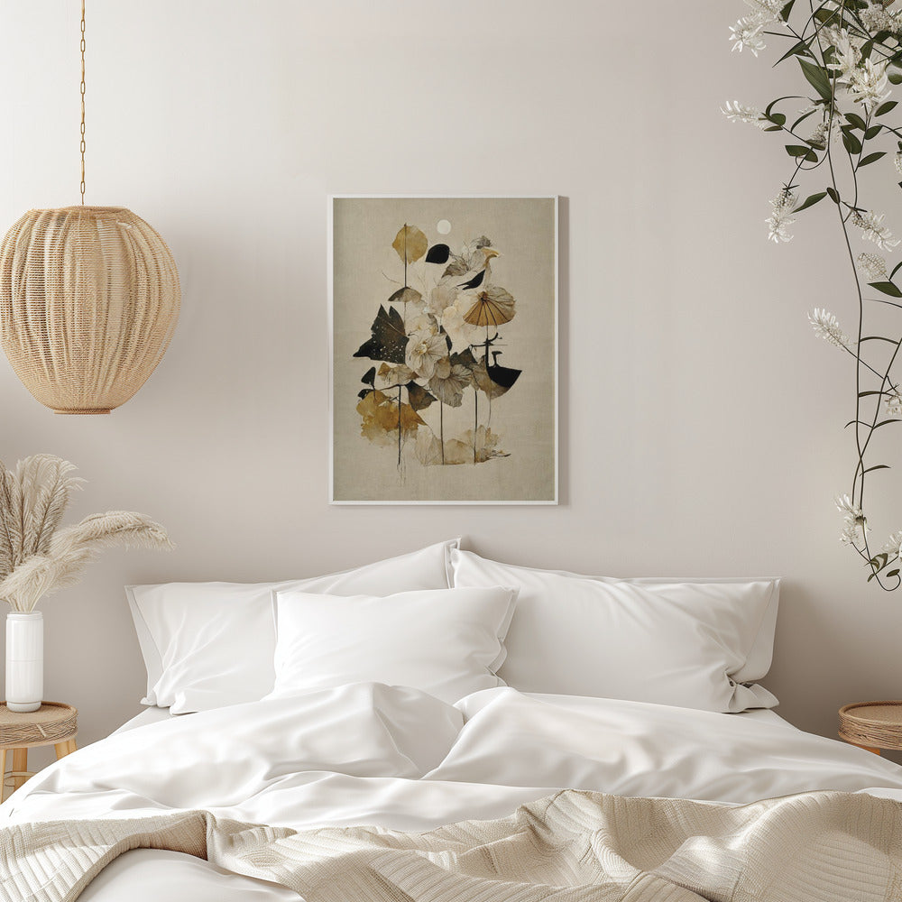 Flowers And Sun - Stretched Canvas, Poster or Fine Art Print I Heart Wall Art