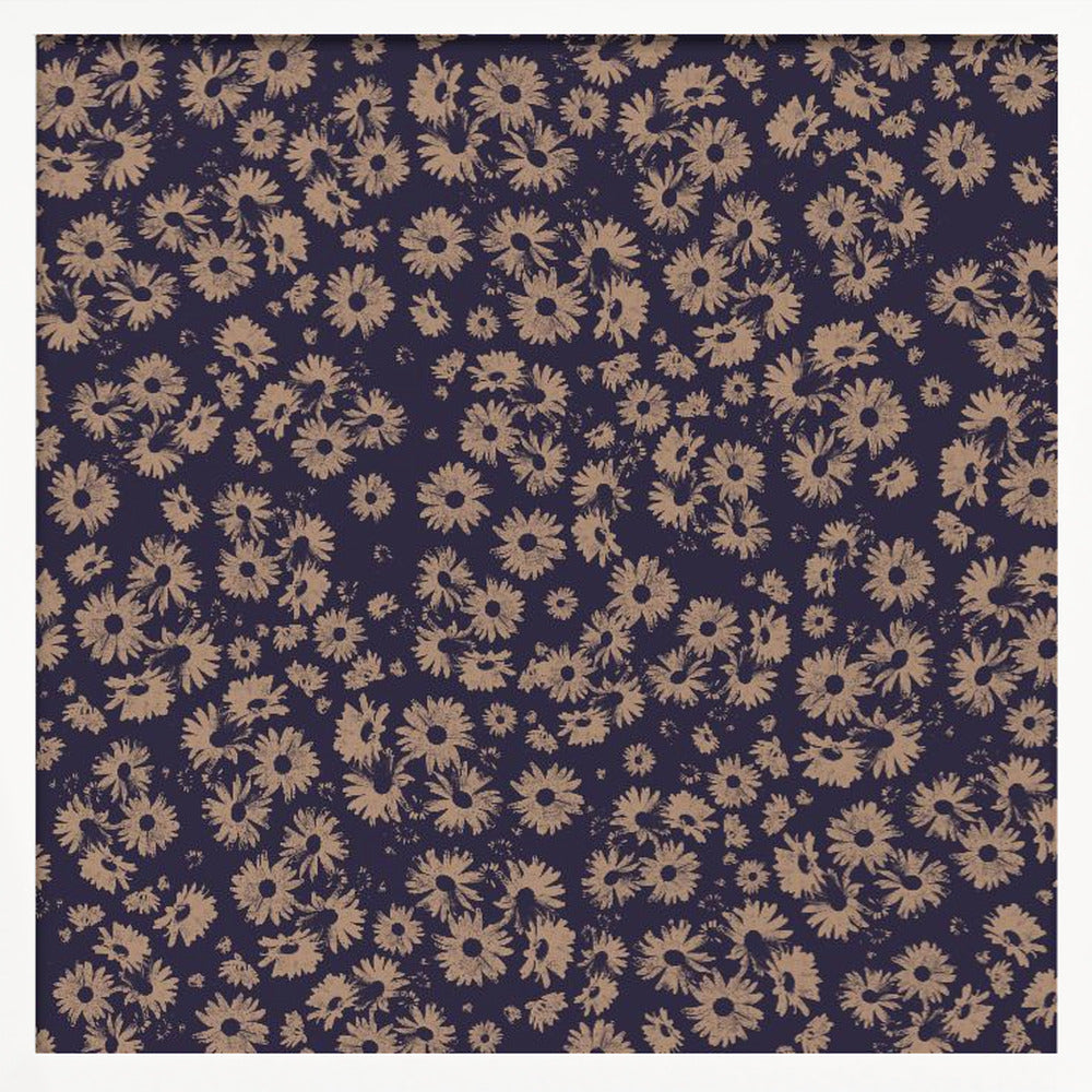 Flowers At Dawn Nº2 - Square Stretched Canvas, Poster or Fine Art Print I Heart Wall Art