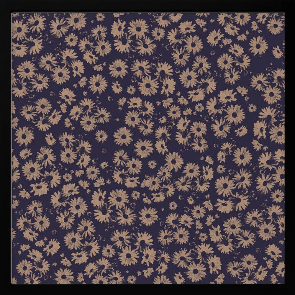 Flowers At Dawn Nº2 - Square Stretched Canvas, Poster or Fine Art Print I Heart Wall Art