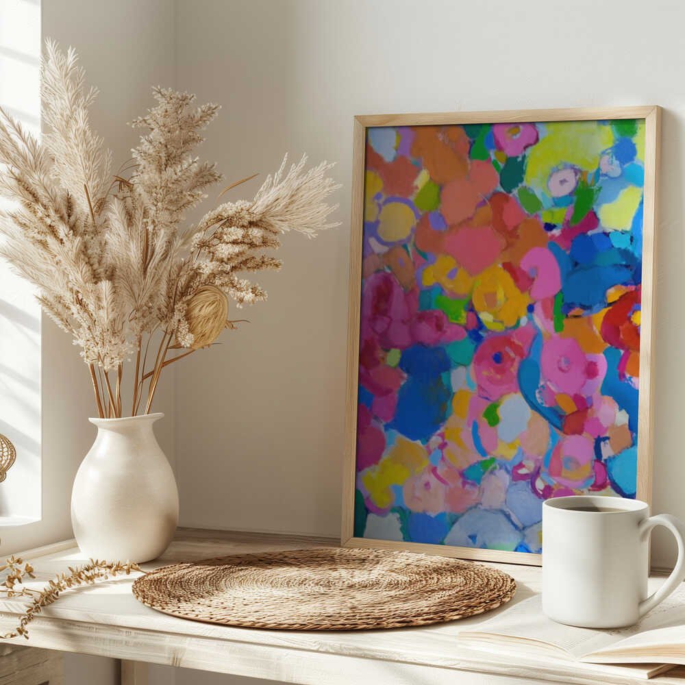 Flowers Fantasy - Stretched Canvas, Poster or Fine Art Print - I Heart Wall Art - Poster Print, Canvas Print or Framed Art Print