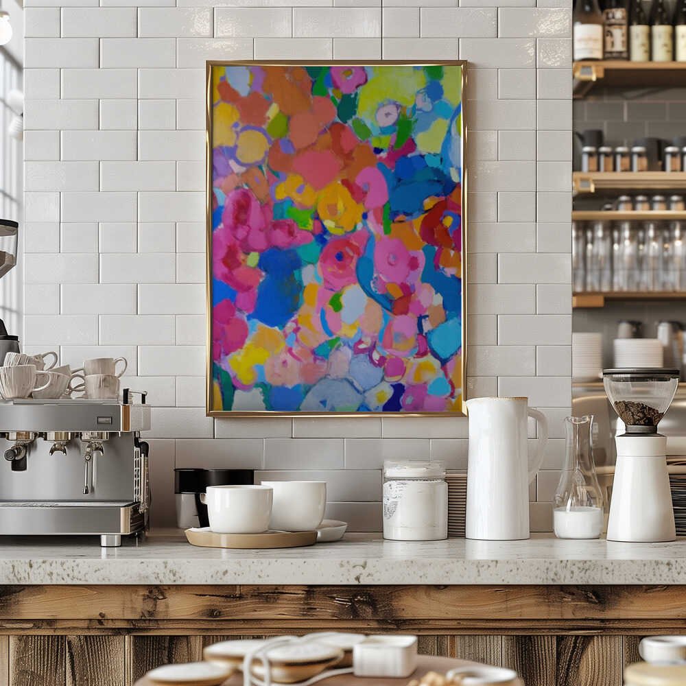 Flowers Fantasy - Stretched Canvas, Poster or Fine Art Print - I Heart Wall Art - Poster Print, Canvas Print or Framed Art Print
