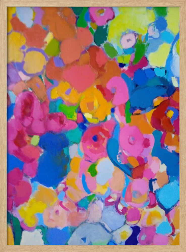 Flowers Fantasy - Stretched Canvas, Poster or Fine Art Print - I Heart Wall Art - Poster Print, Canvas Print or Framed Art Print