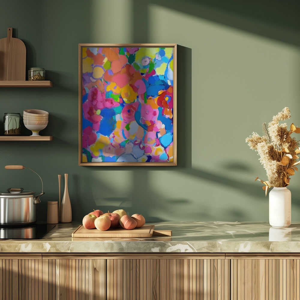 Flowers Fantasy - Stretched Canvas, Poster or Fine Art Print - I Heart Wall Art - Poster Print, Canvas Print or Framed Art Print