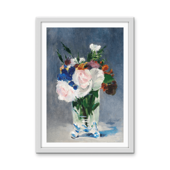 Flowers in a Crystal Vase (1882) by Edouard Manet - Stretched Canvas or Fine Art Print - I Heart Wall Art - Poster Print, Canvas Print or Framed Art Print