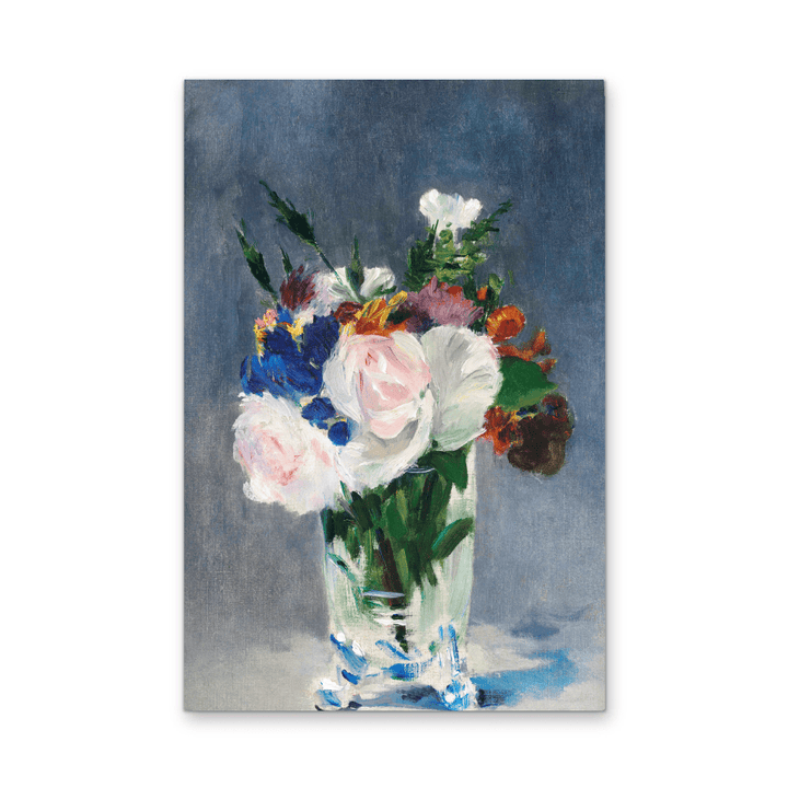 Flowers in a Crystal Vase (1882) by Edouard Manet - Stretched Canvas or Fine Art Print - I Heart Wall Art - Poster Print, Canvas Print or Framed Art Print